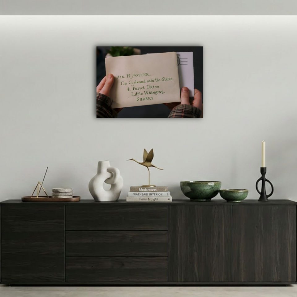 Harry Potter Hogwarts Kabul Mektubu Metal Poster