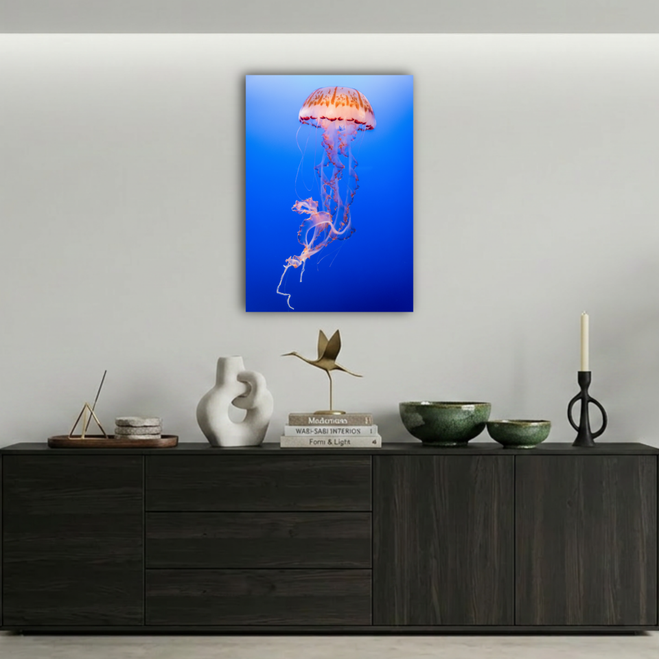 Zarif Denizanası Metal Poster