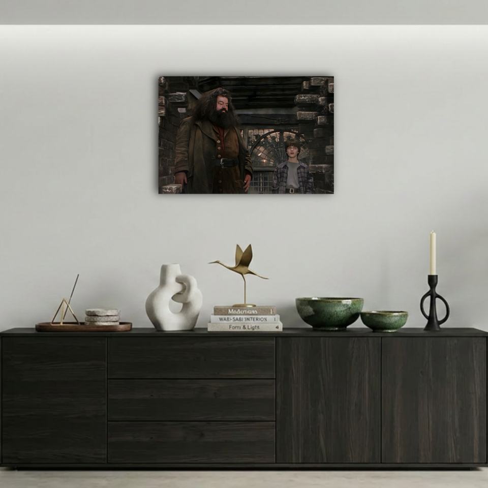 Harry Potter Hagrid Çapraz Açı Metal Poster