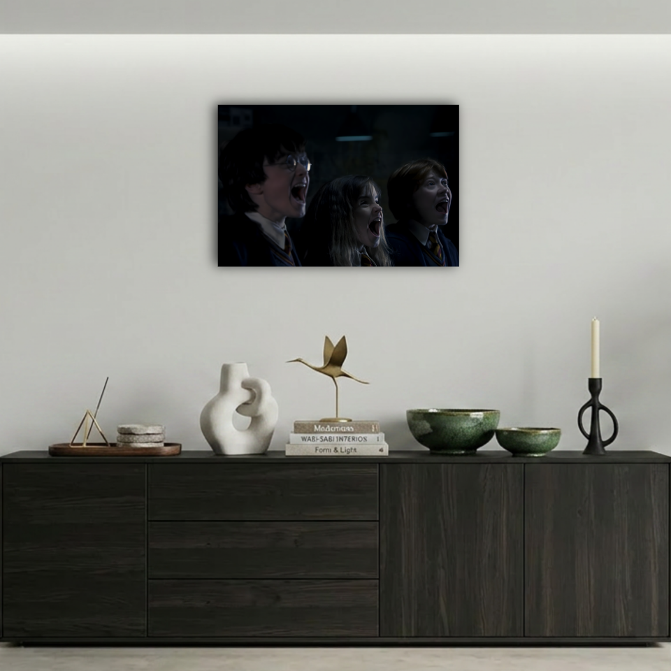 Harry Potter Altın Üçlü Çığlık Metal Poster