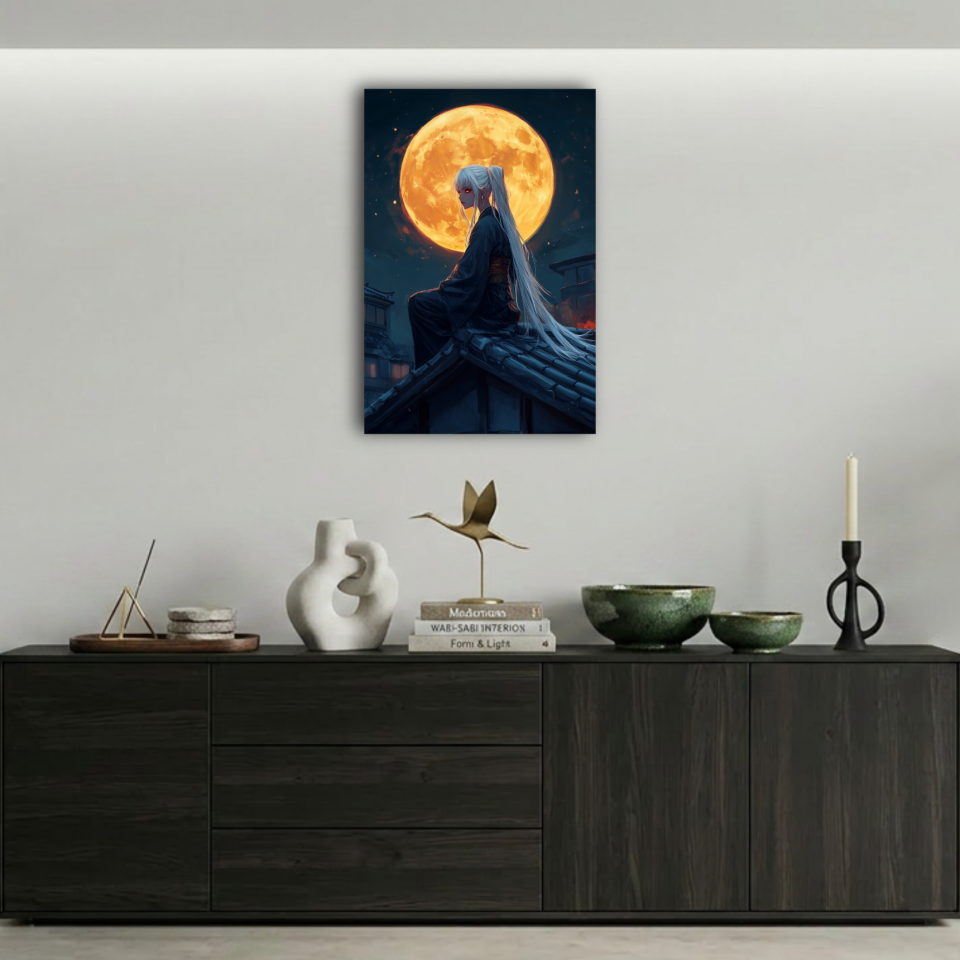 Dolunay Samurai Metal Poster