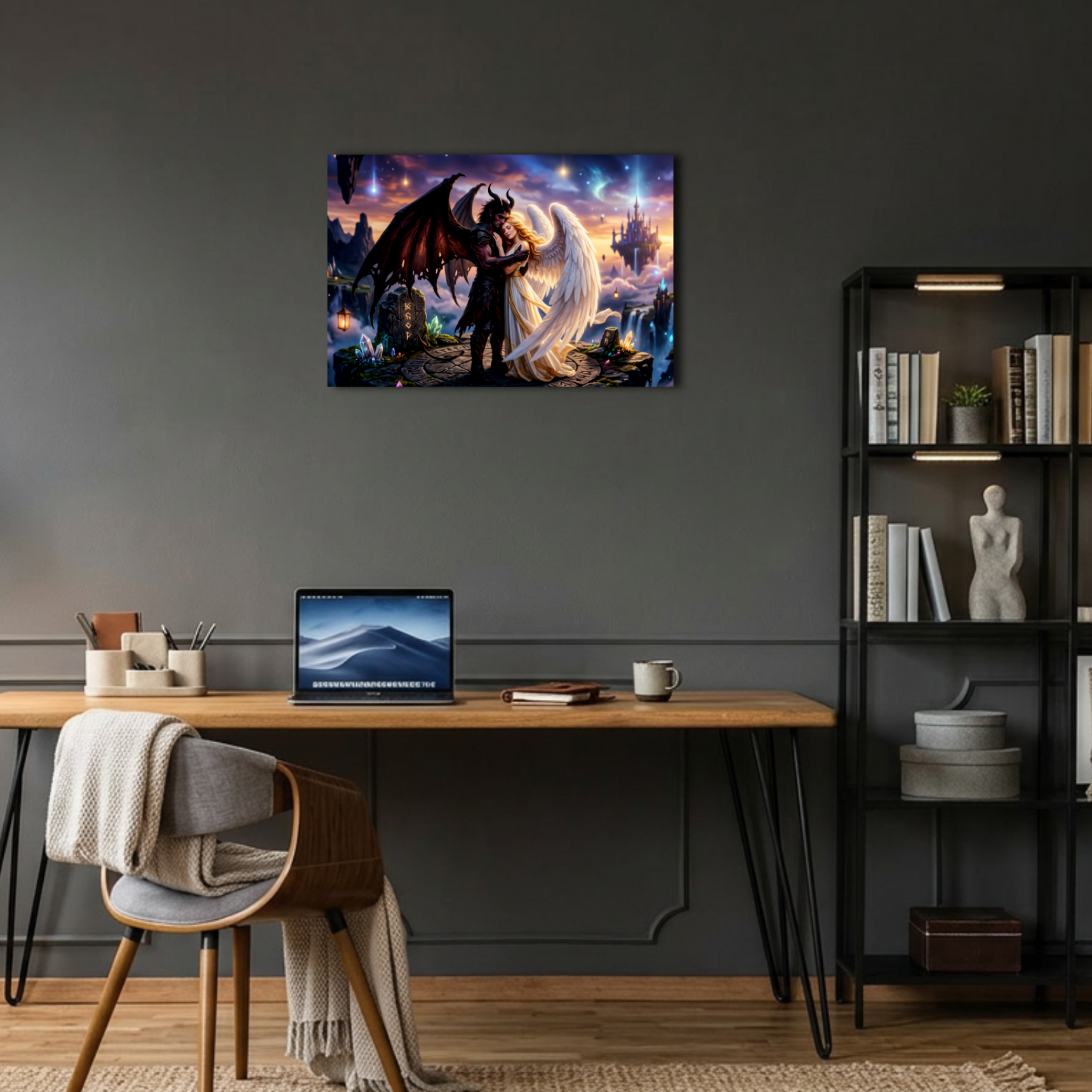 Melek ve Şeytan Mistik Aşk Metal Poster