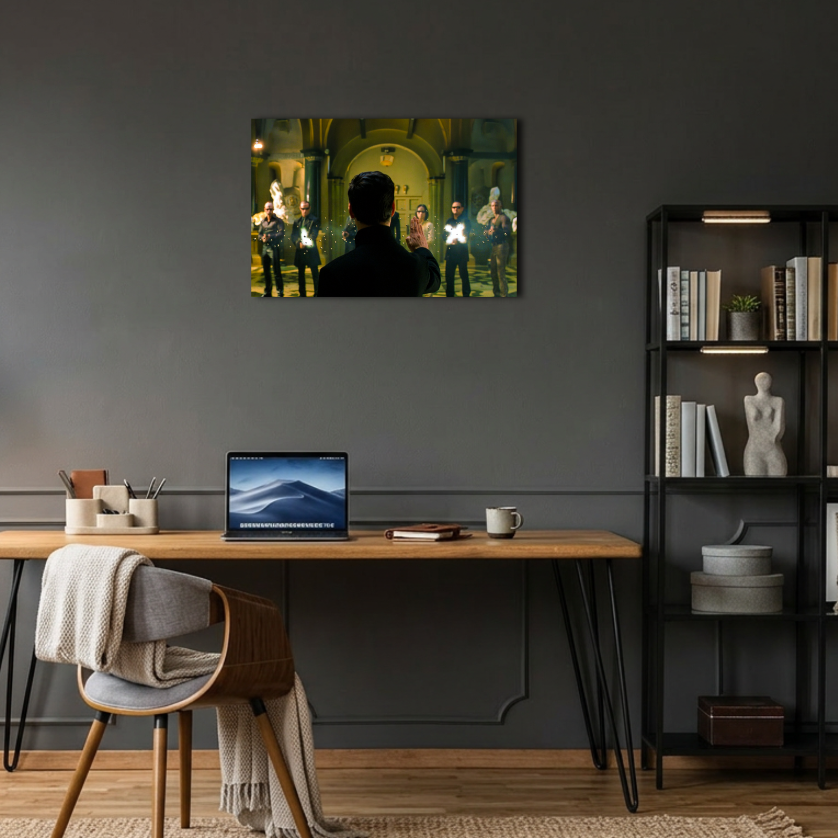 The Matrix Neo Kurşun Durdurma Sahnesi Metal Poster
