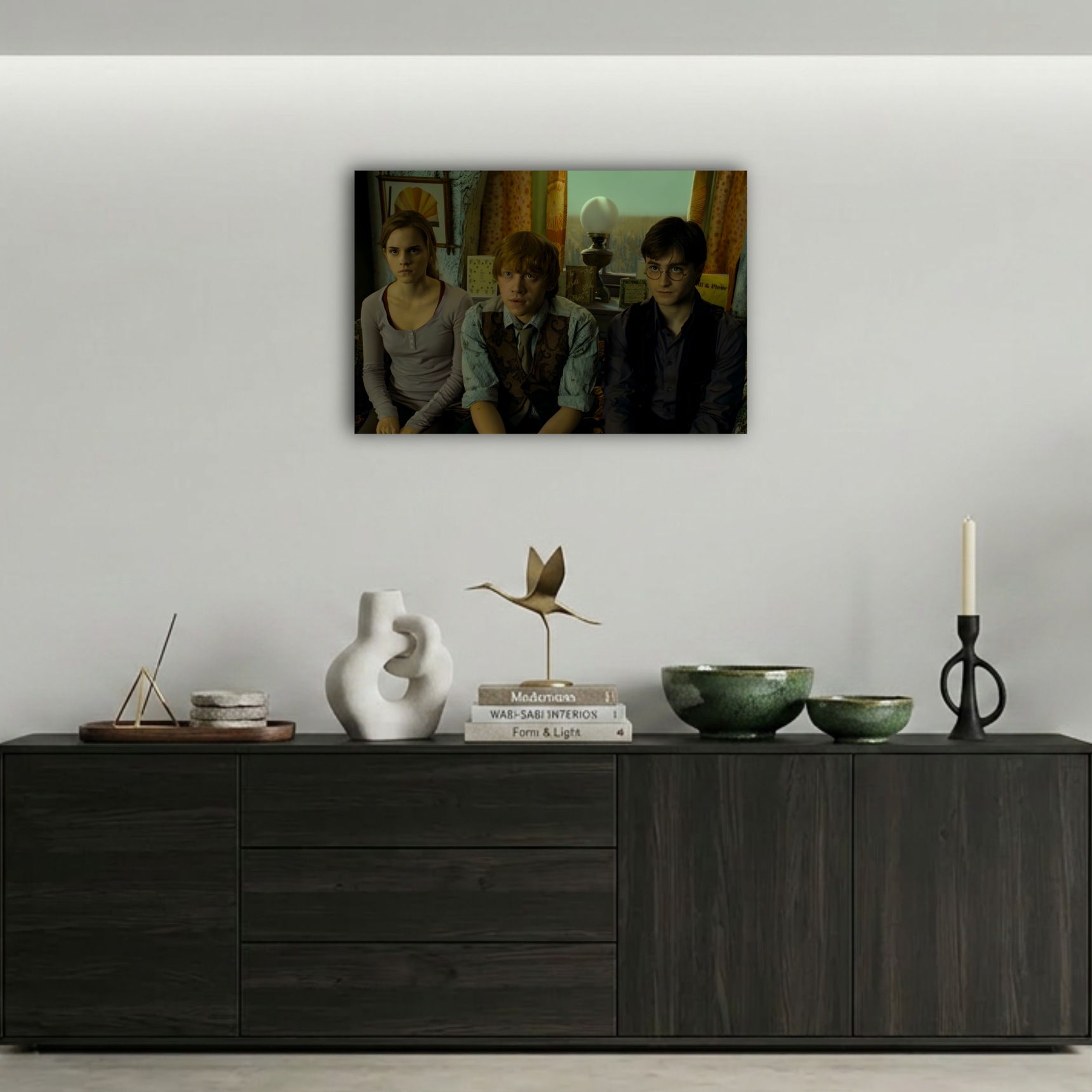 Harry Potter Kovuk Altın Üçlü Metal Poster