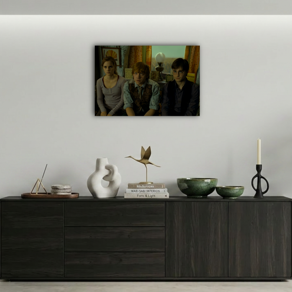 Harry Potter Kovuk Altın Üçlü Metal Poster