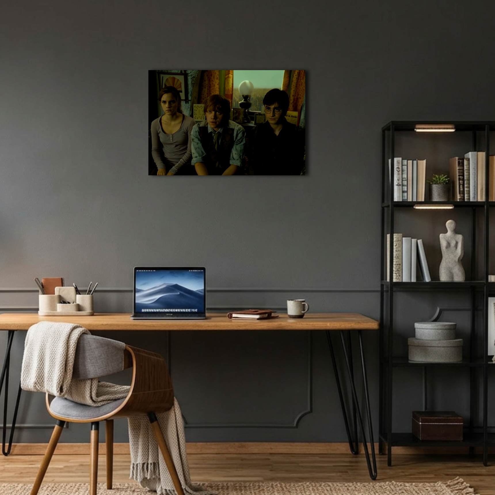 Harry Potter Kovuk Altın Üçlü Metal Poster