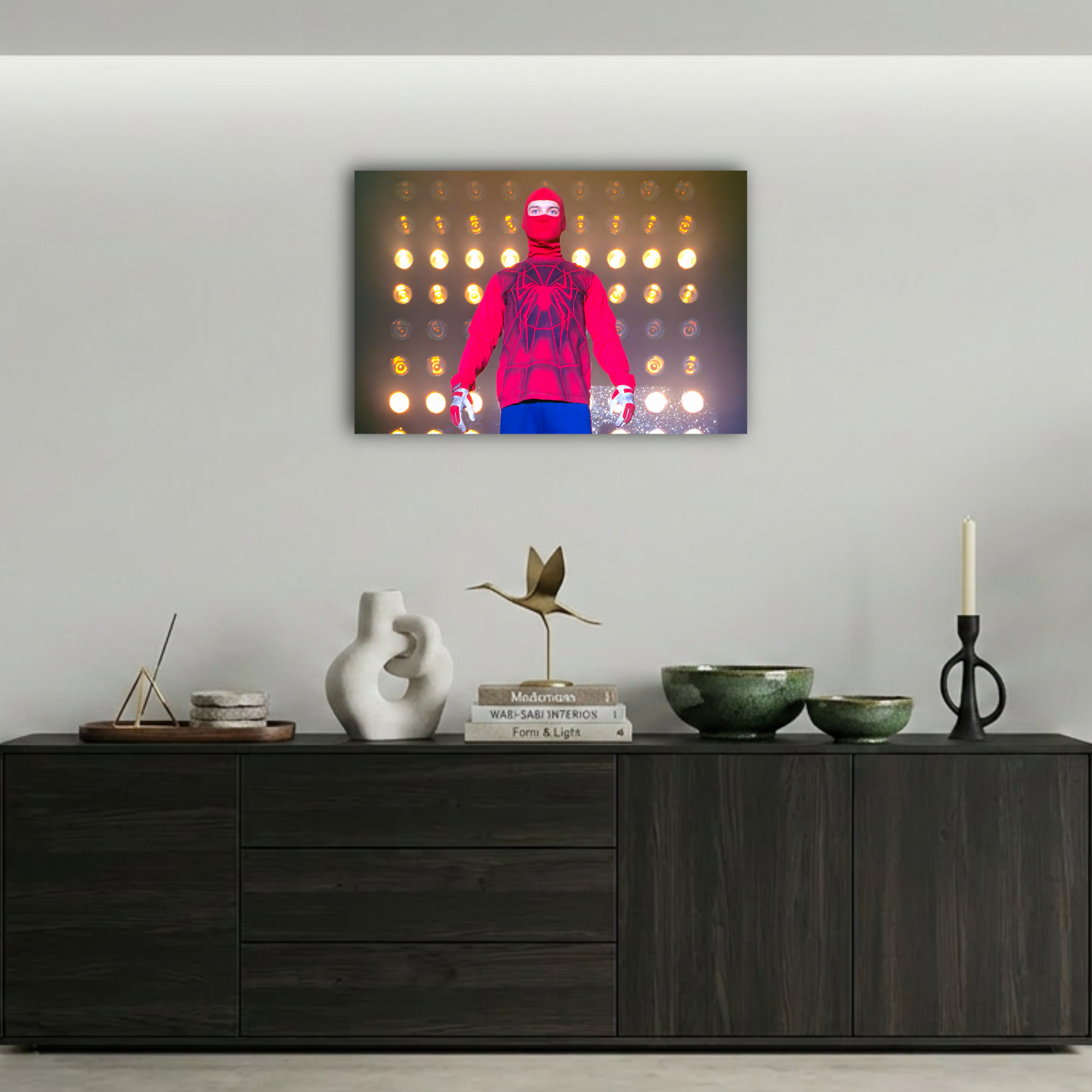 Spider-Man Alternatif Kostümlü Kahraman Metal Poster
