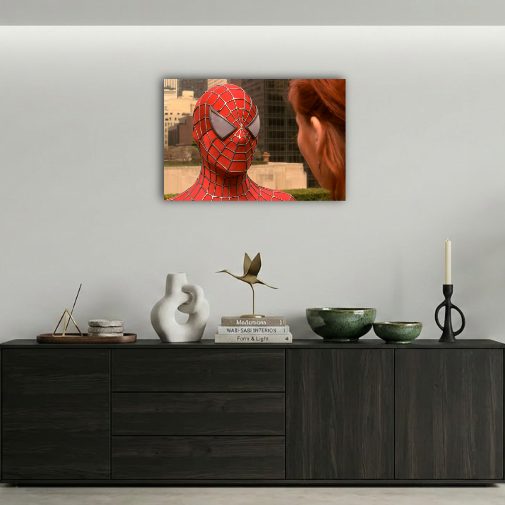 Spider-Man Mary Jane Yakın Plan Sahne Metal Poster