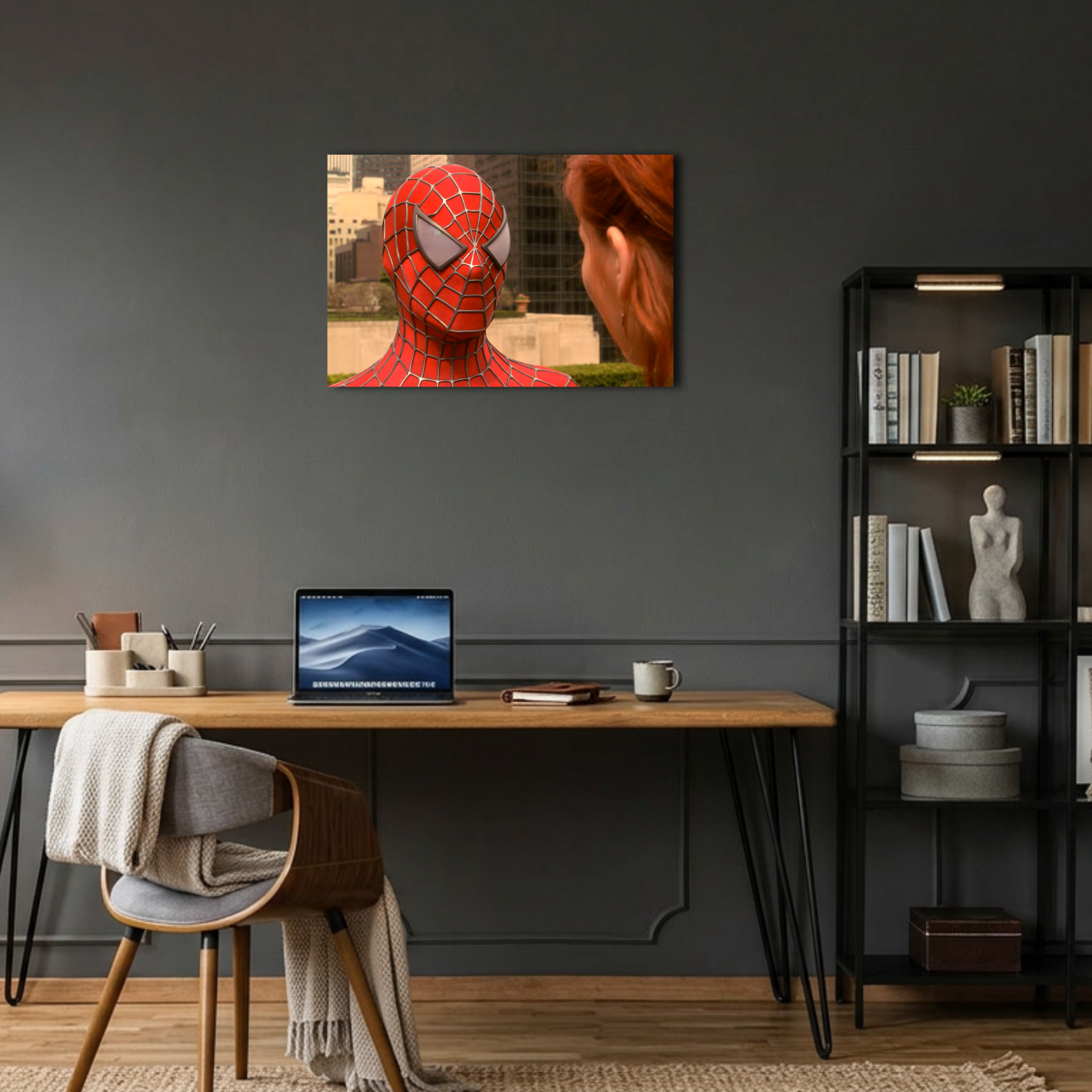 Spider-Man Mary Jane Yakın Plan Sahne Metal Poster