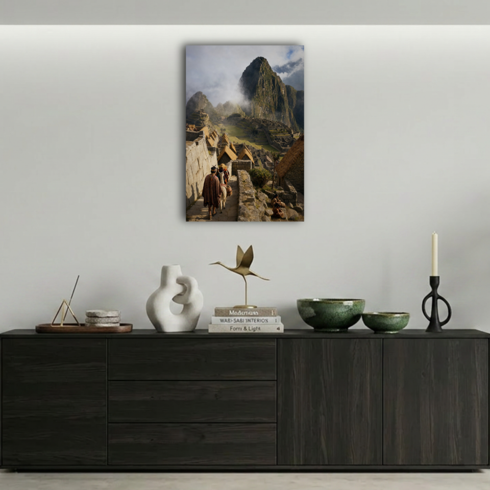 Machu Picchu Antik Kenti Metal Poster