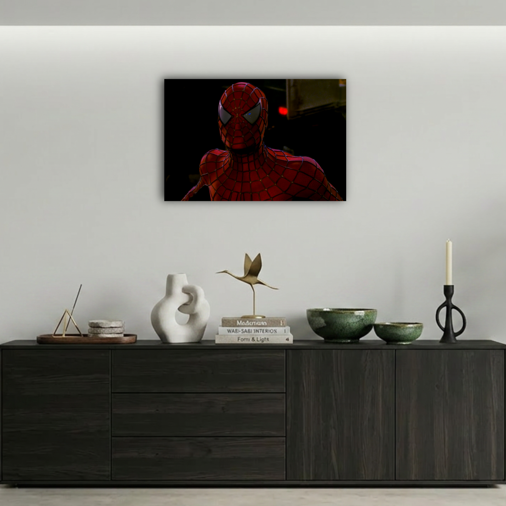 Spider-Man Gece Maskeli Portre Metal Poster