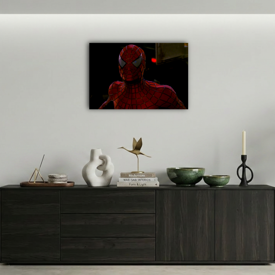 Spider-Man Gece Maskeli Portre Metal Poster