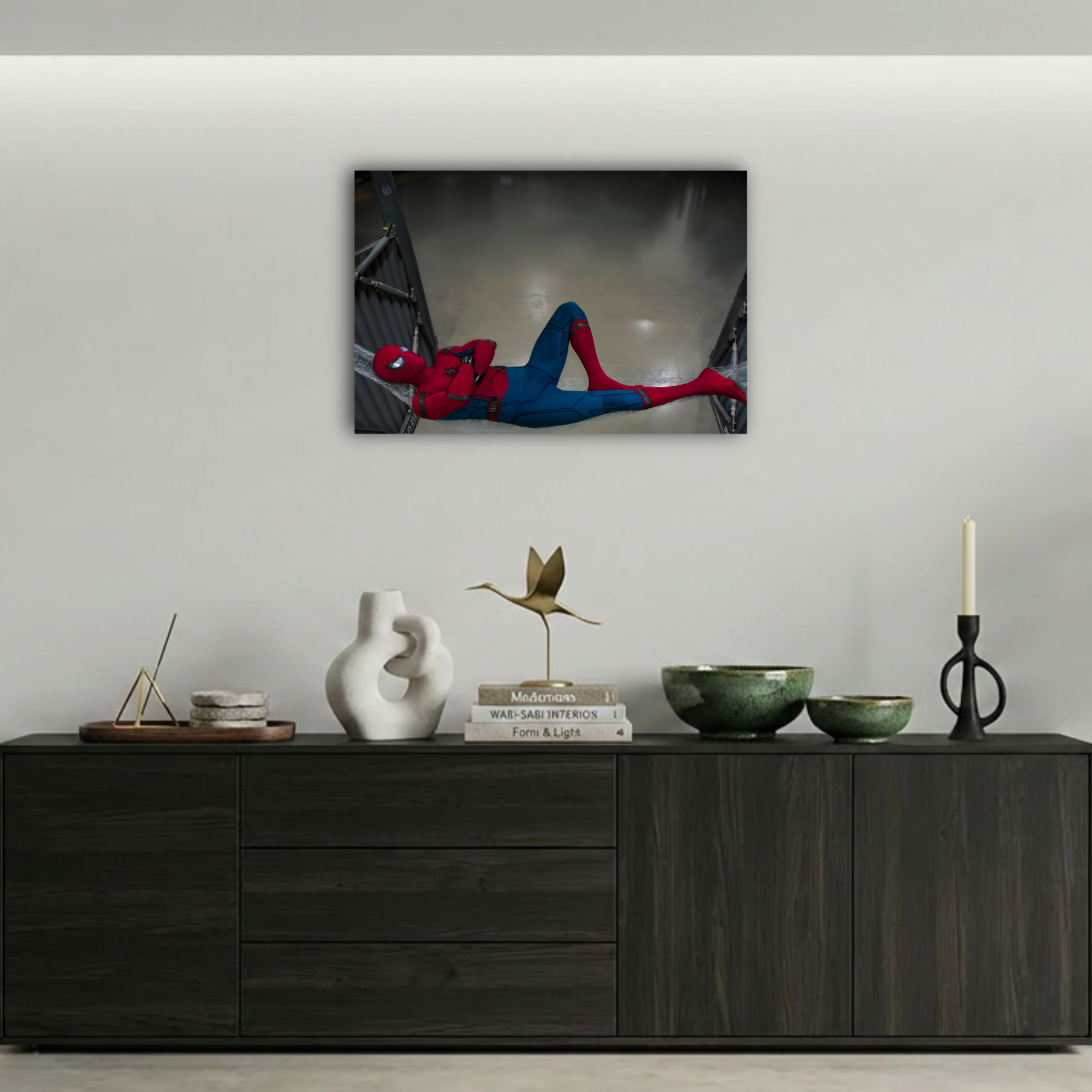 Spider-Man Asta Hammock Dinlenen Kahraman Metal Poster