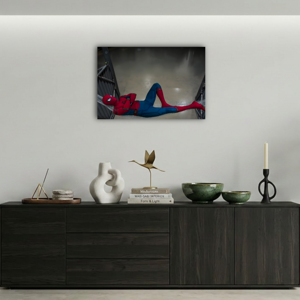 Spider-Man Asta Hammock Dinlenen Kahraman Metal Poster