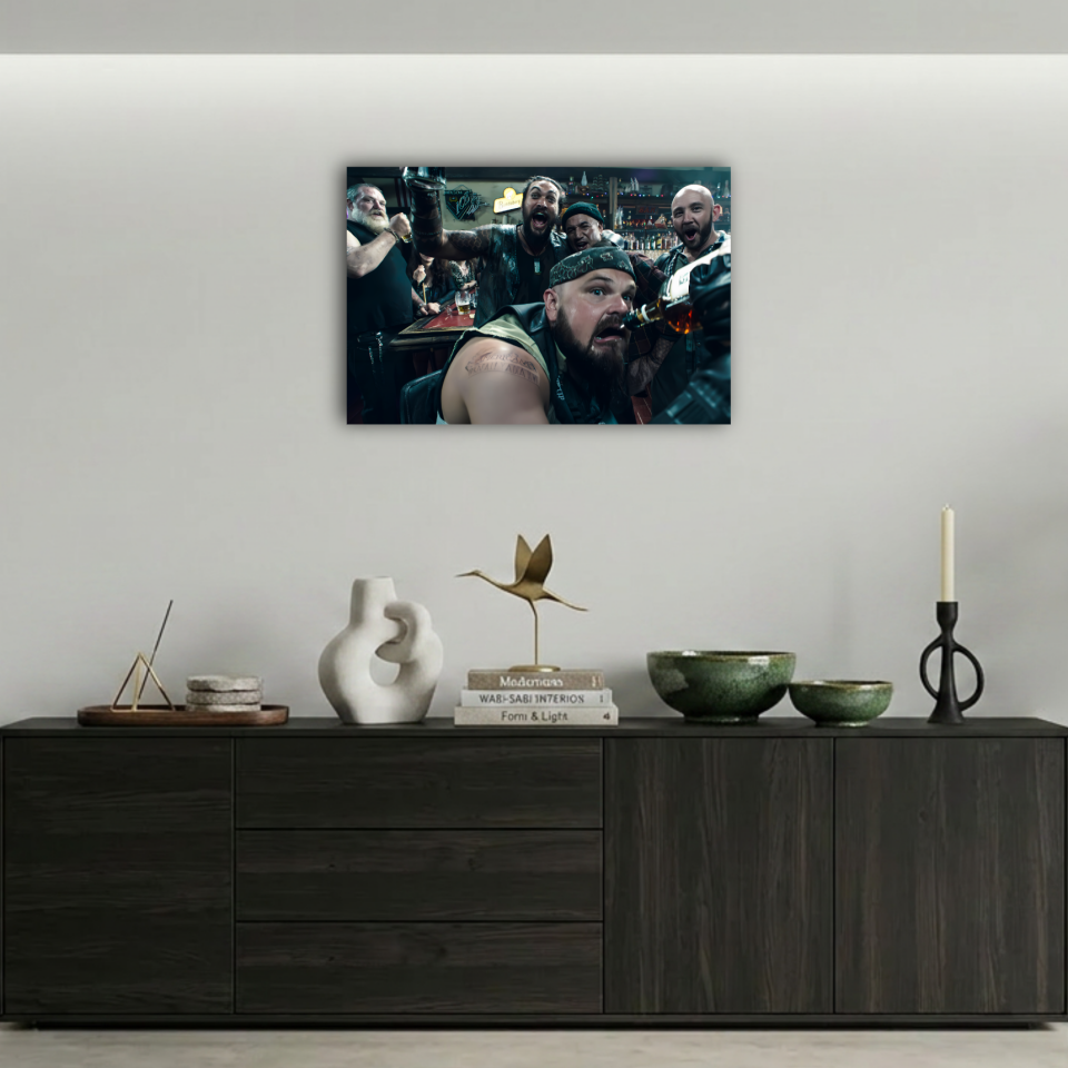Aquaman Bar Sahnesi Metal Poster