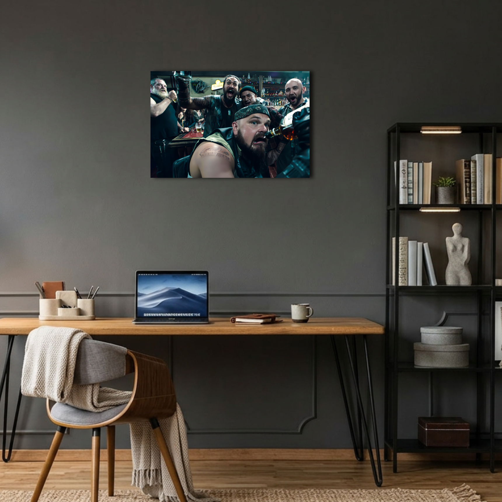 Aquaman Bar Sahnesi Metal Poster