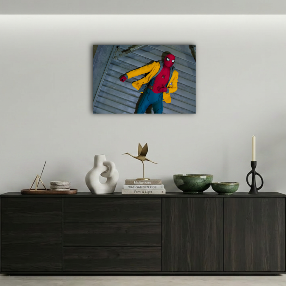 Spider-Man Sarı Ceketli Alternatif Kostüm Metal Poster
