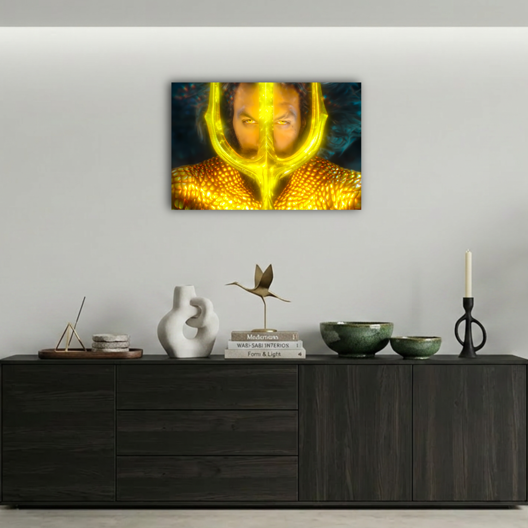 Aquaman Atlantis Kralı Sahnesi Metal Poster