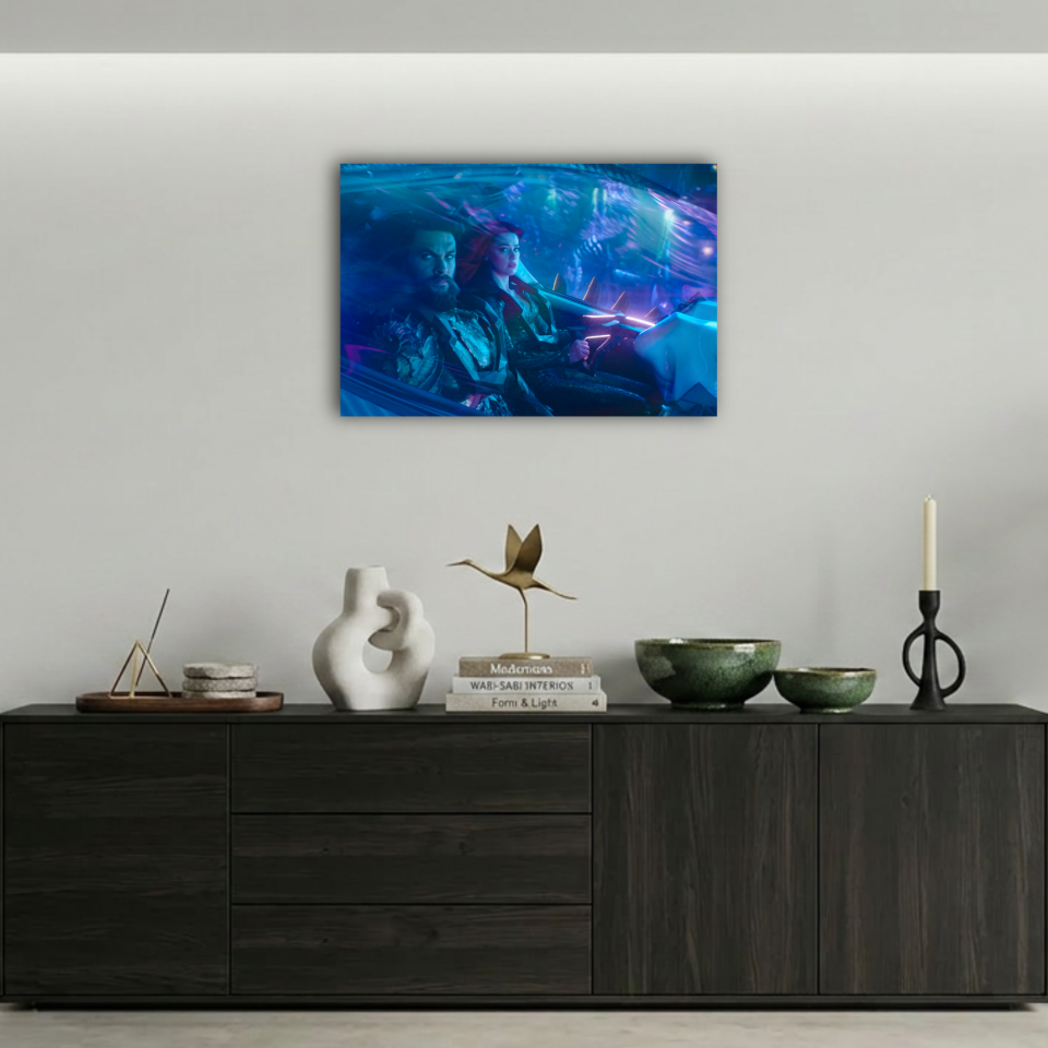 Aquaman Atlantis Yolculuğu Metal Poster