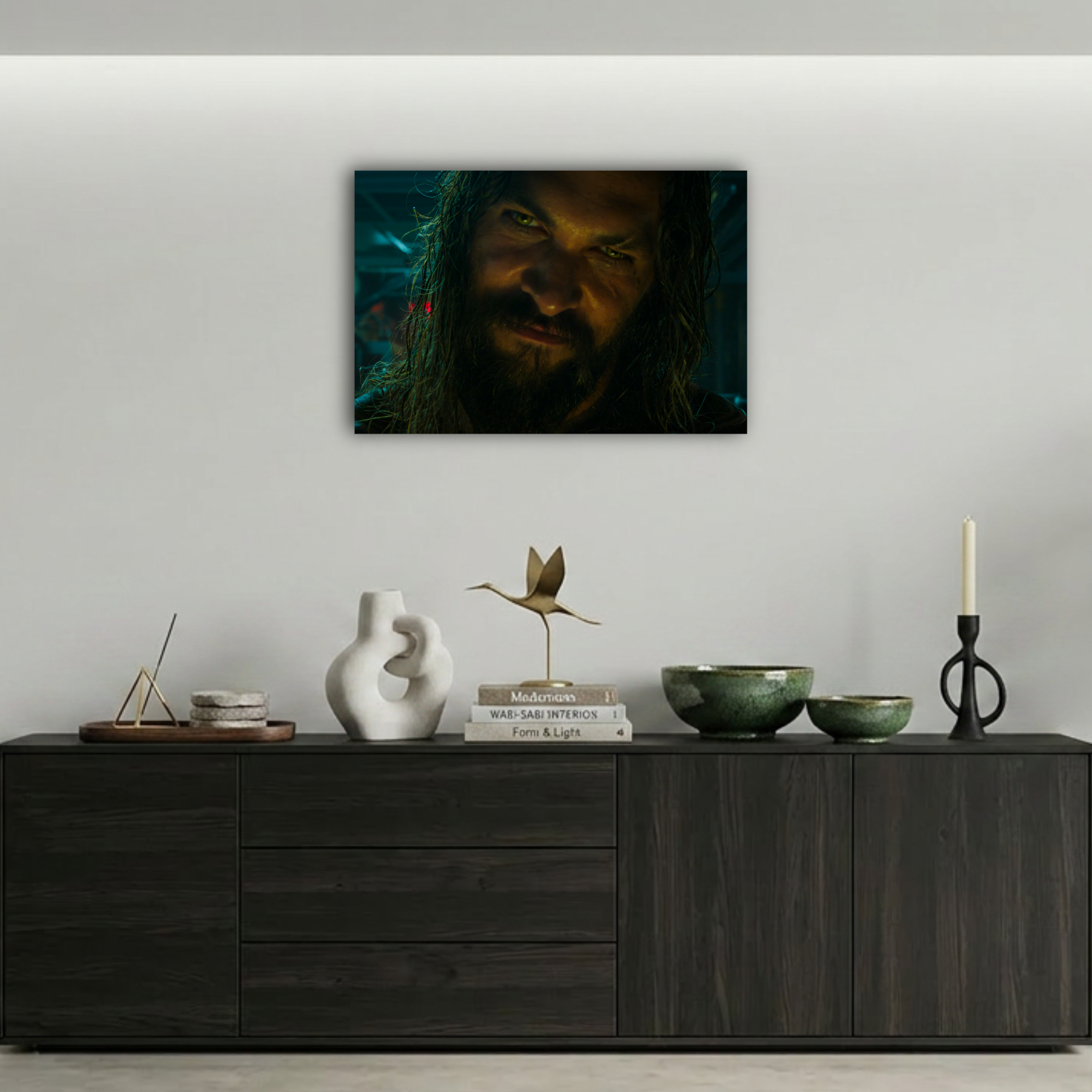 Aquaman Yakın Çekim Metal Poster