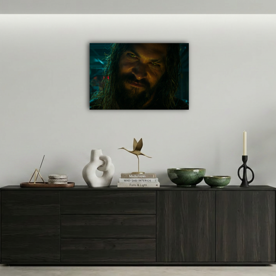 Aquaman Yakın Çekim Metal Poster