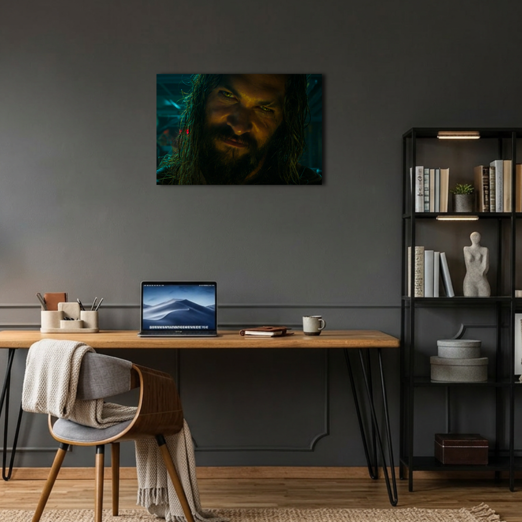 Aquaman Yakın Çekim Metal Poster