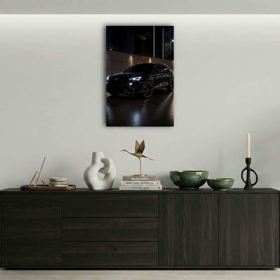 Siyah Cupra Formentor Metal Poster