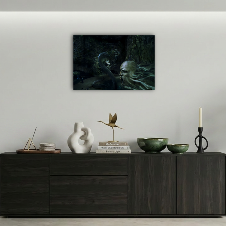 Harry Potter Sırlar Odası ve Basilisk Metal Poster