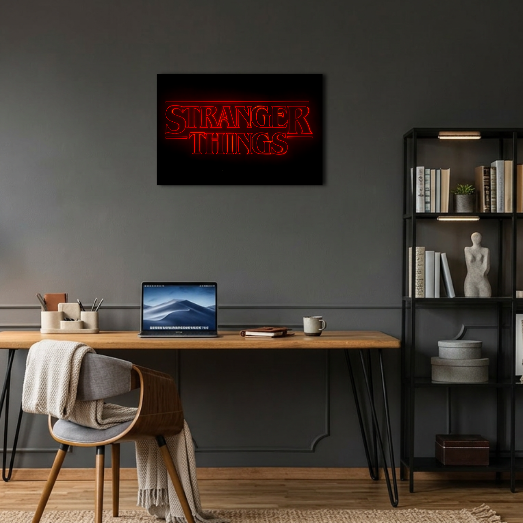 Stranger Things İkonik Kırmızı Logo Metal Poster