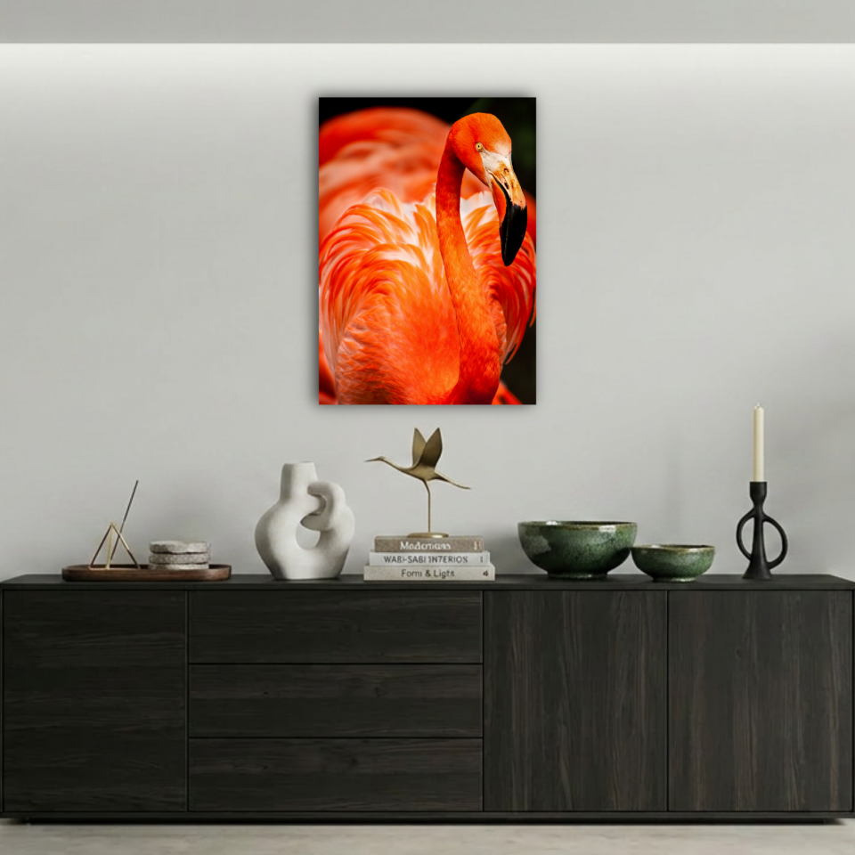 Zarif Flamingo Metal Poster