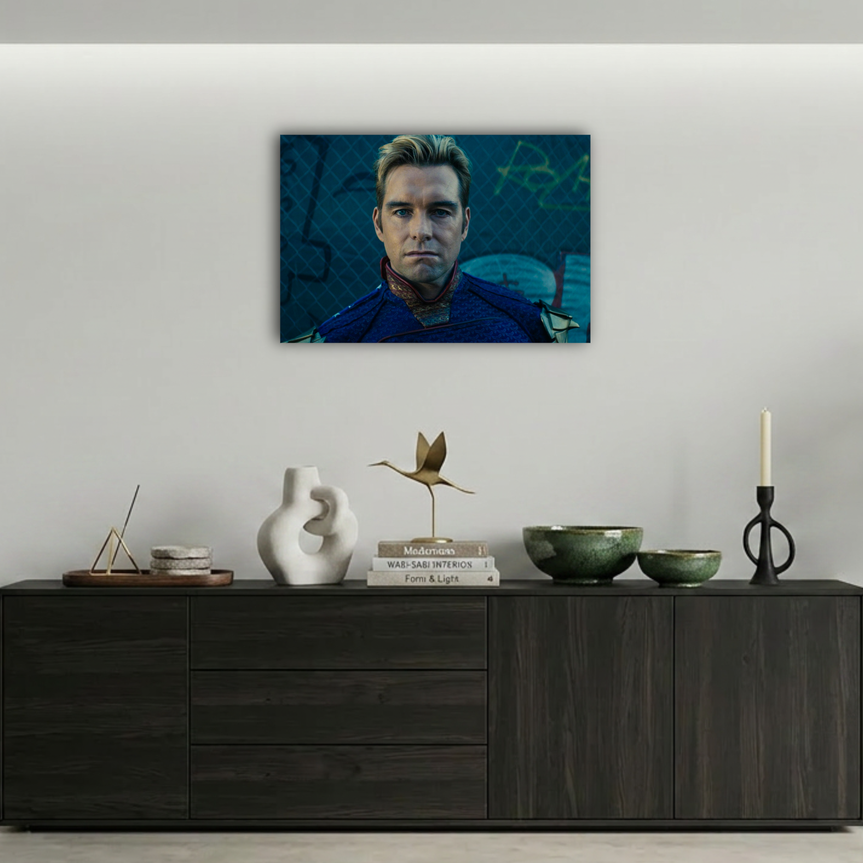 The Boys Homelander Ciddi Portre Metal Poster