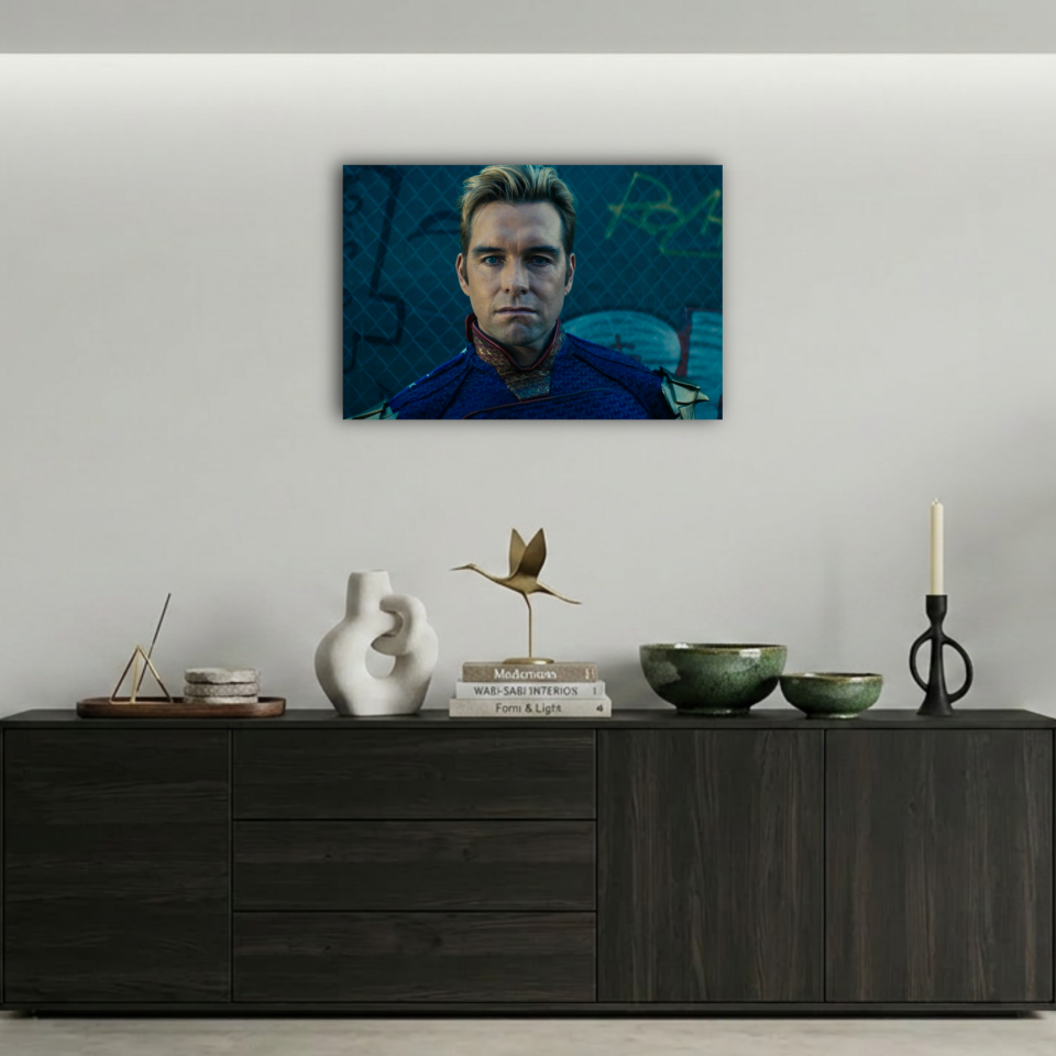 The Boys Homelander Ciddi Portre Metal Poster
