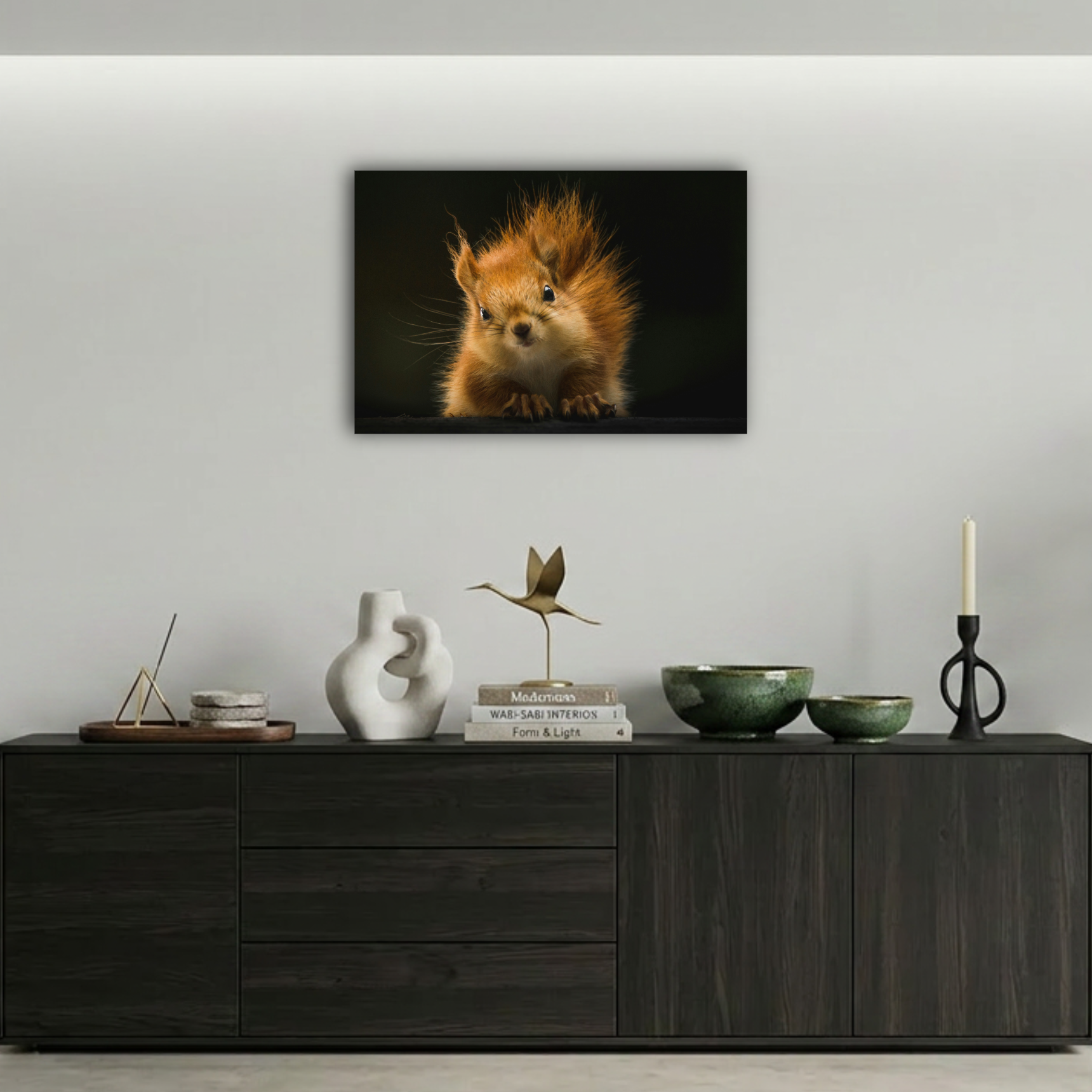 Sevimli Sincap Metal Poster