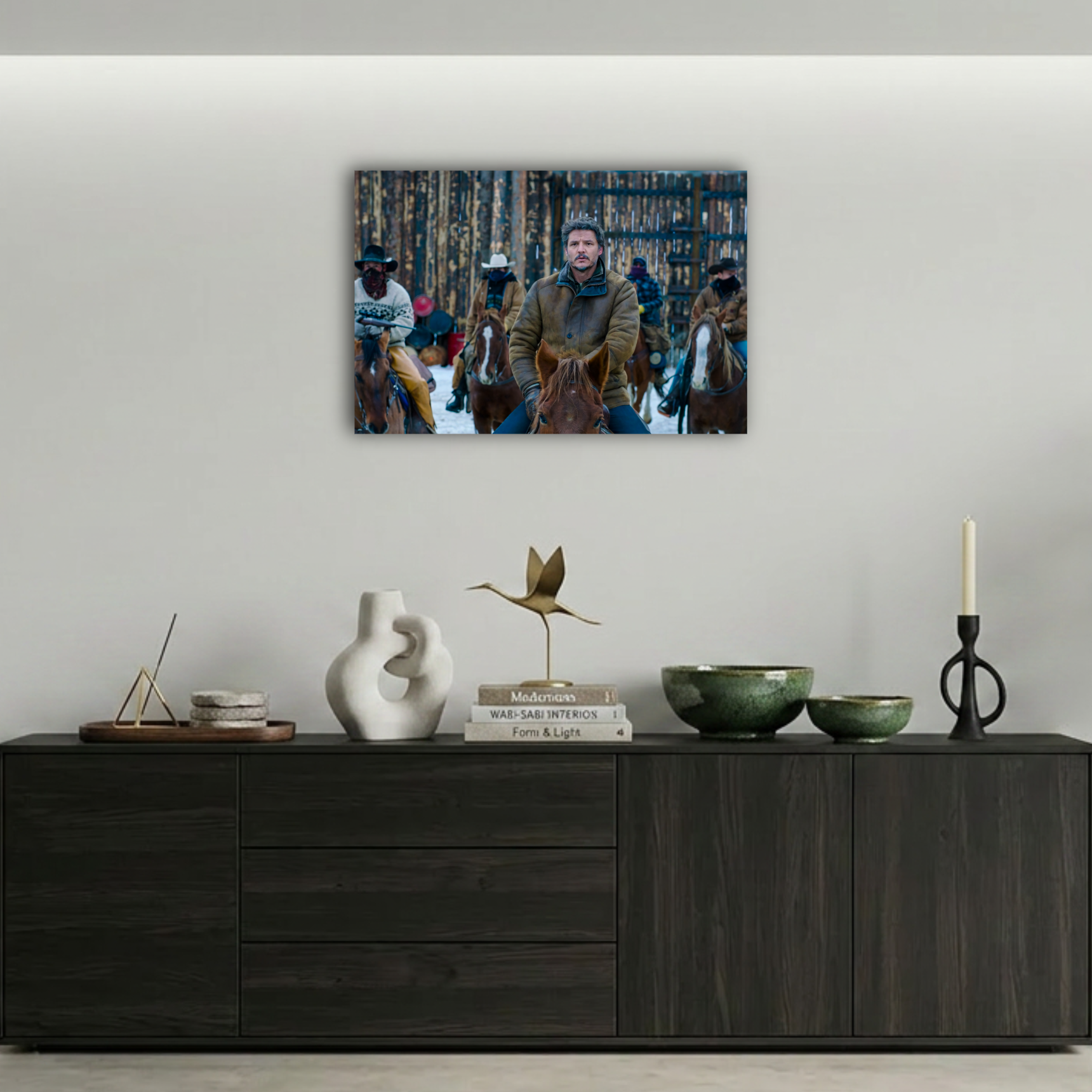 The Last of Us At Üstünde Joel Sahnesi Metal Poster