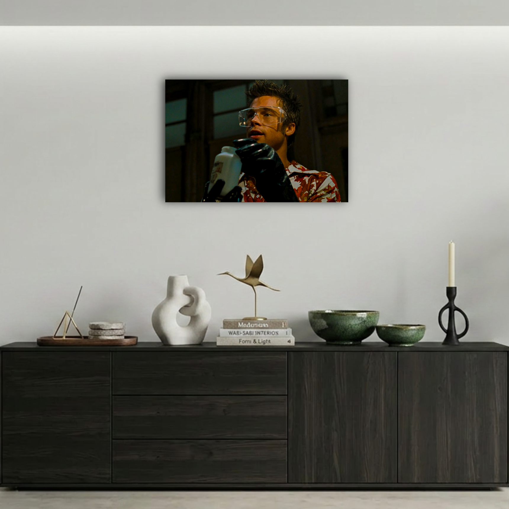 Efsane Fight Club Tyler Durden Metal Poster