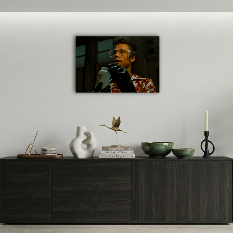 Efsane Fight Club Tyler Durden Metal Poster