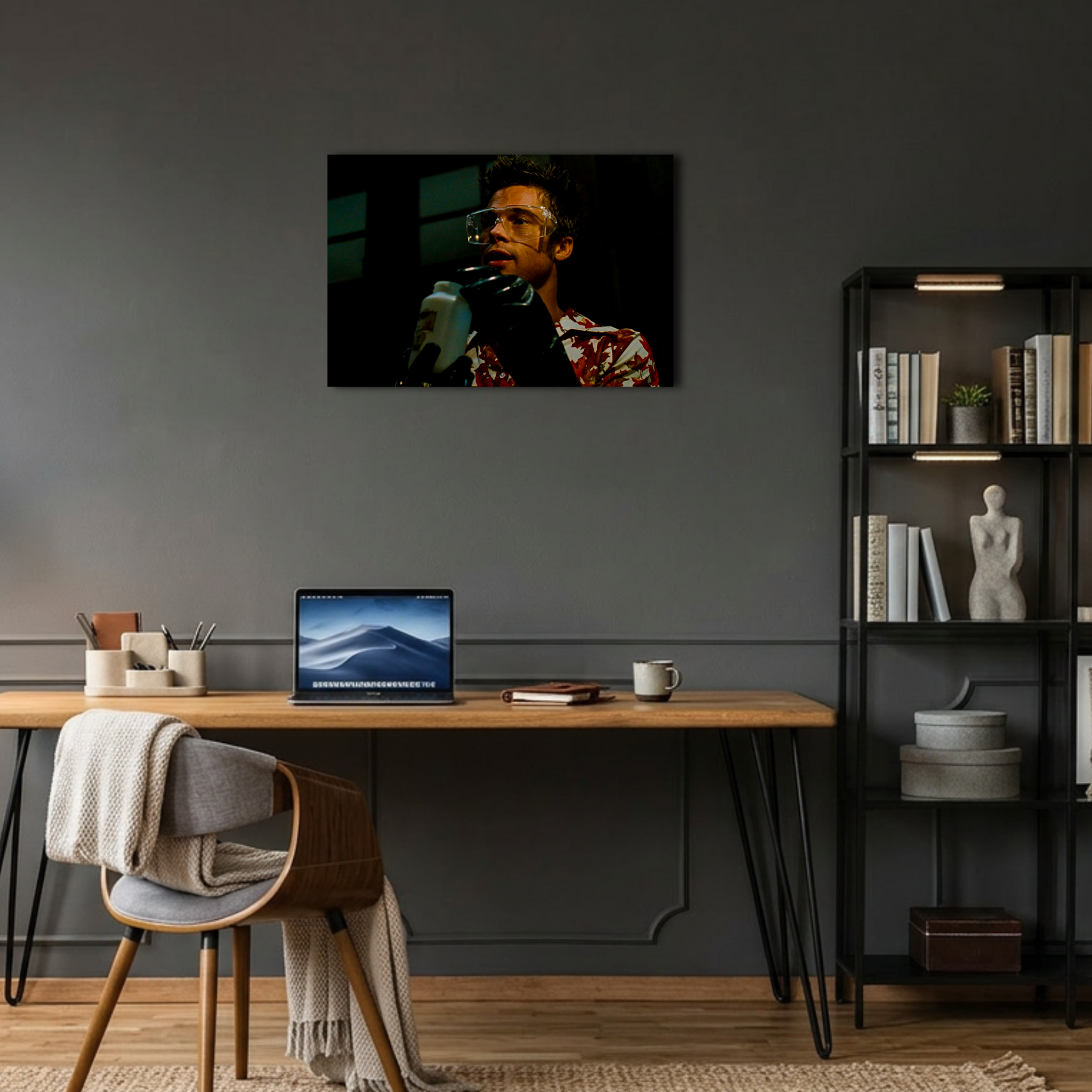 Efsane Fight Club Tyler Durden Metal Poster