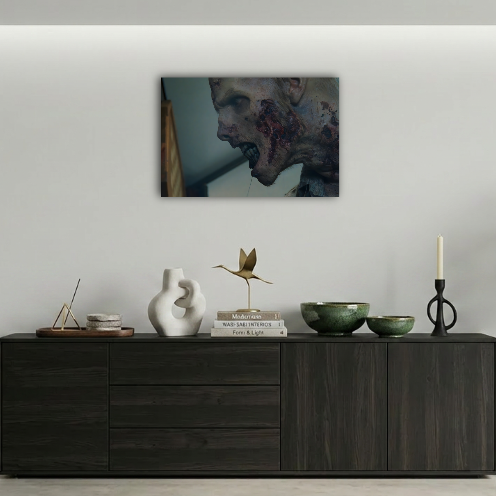 The Last of Us Enfekte Korkunç Yaratık Metal Poster