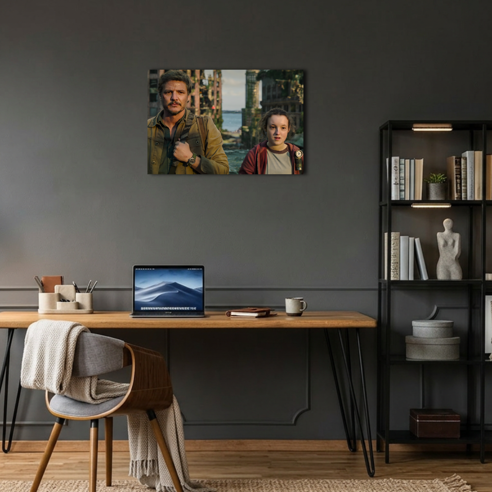 The Last of Us Joel ve Ellie Birlikte Yolculuk Metal Poster