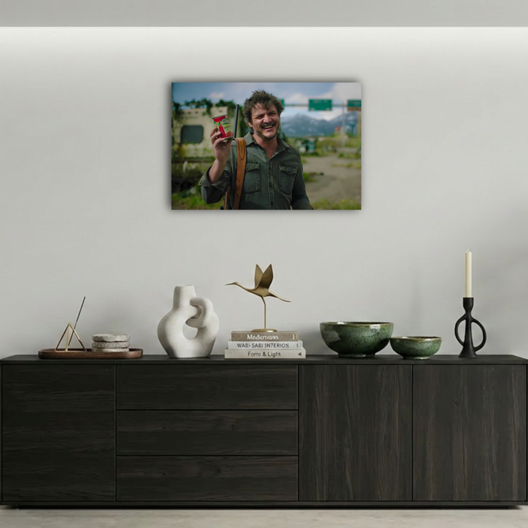 The Last of Us Gülümseyen Joel Metal Poster