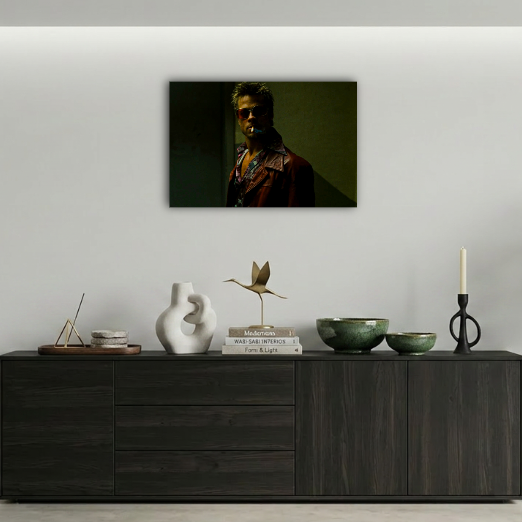 Fight Club Tyler Durden Sigara Metal Poster