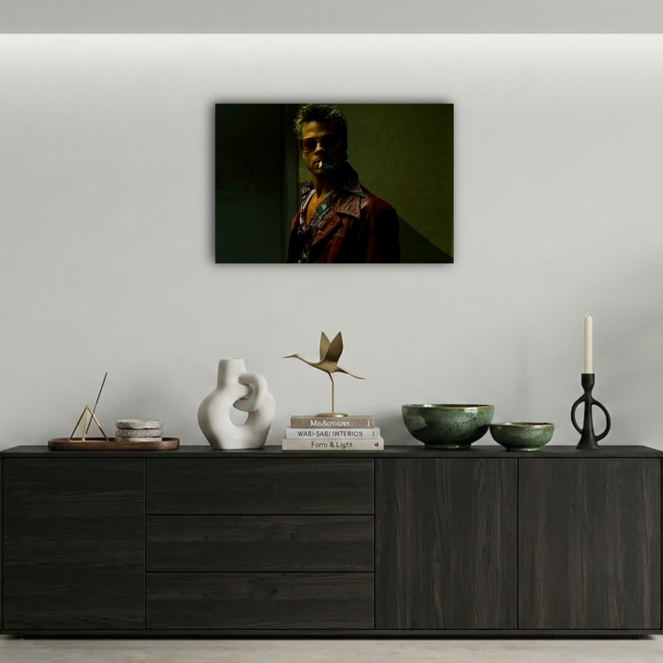 Fight Club Tyler Durden Sigara Metal Poster