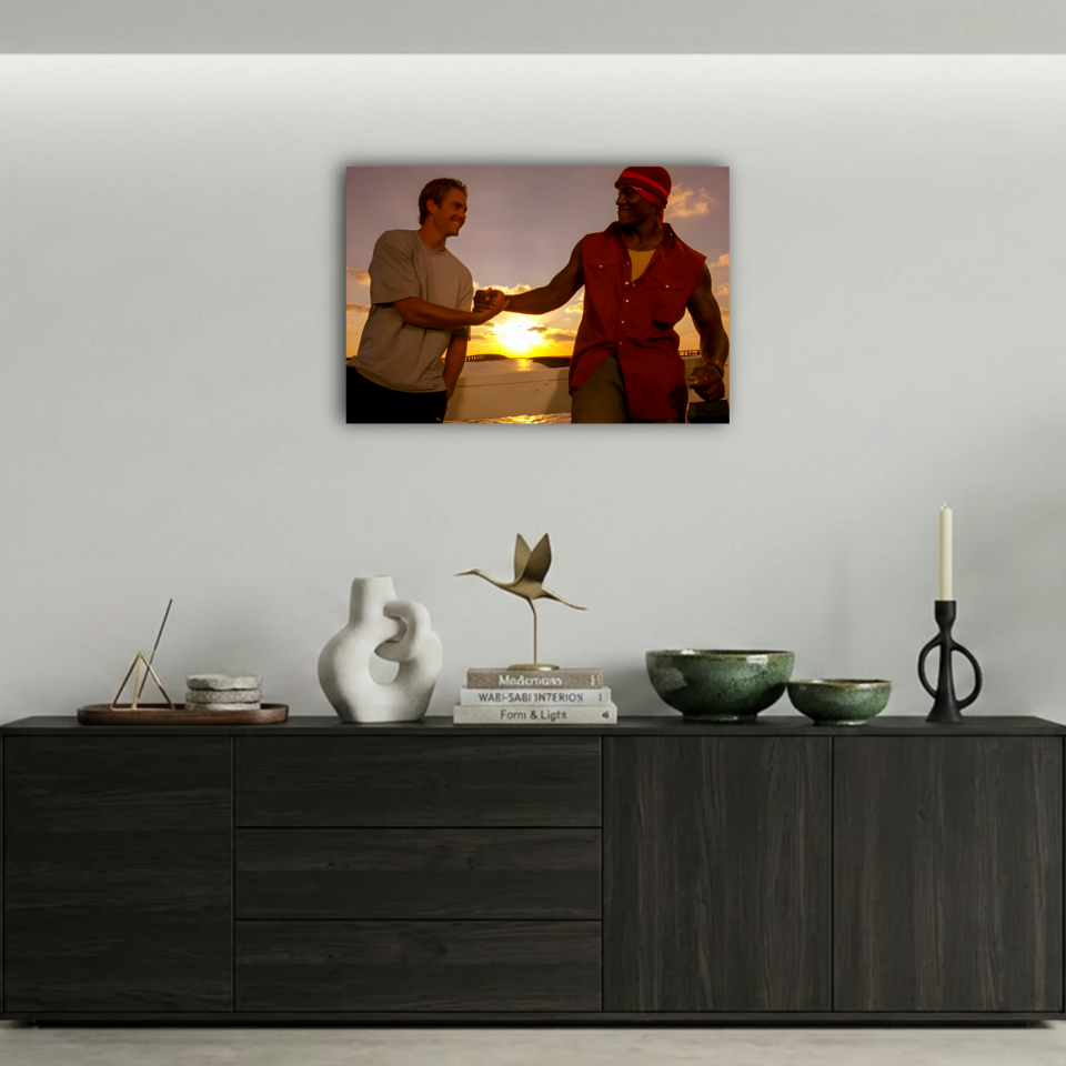 Hızlı ve Öfkeli 2 Paul Walker & Tyrese Gibson Metal Poster