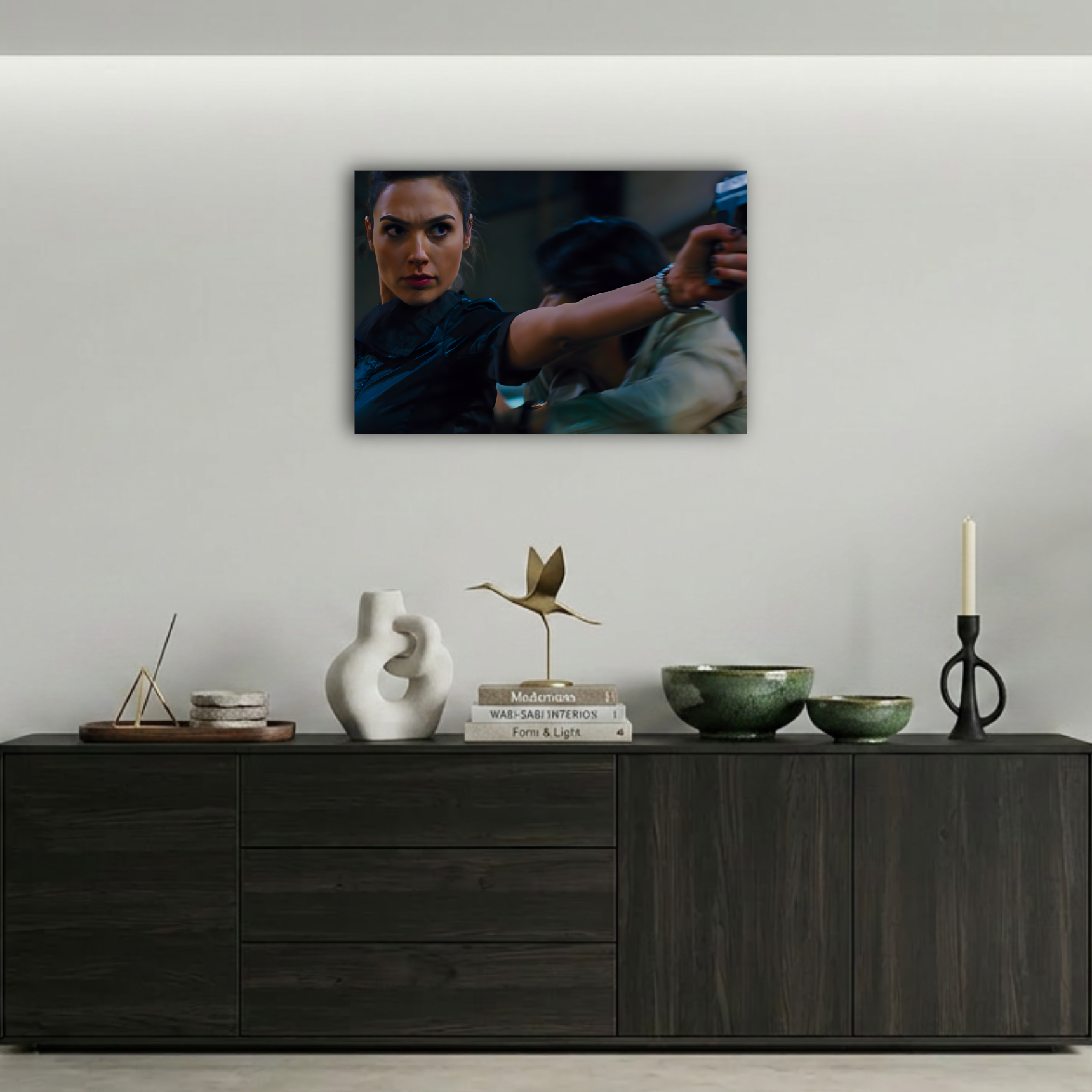 Hızlı ve Öfkeli Gal Gadot Sahnesi Metal Poster