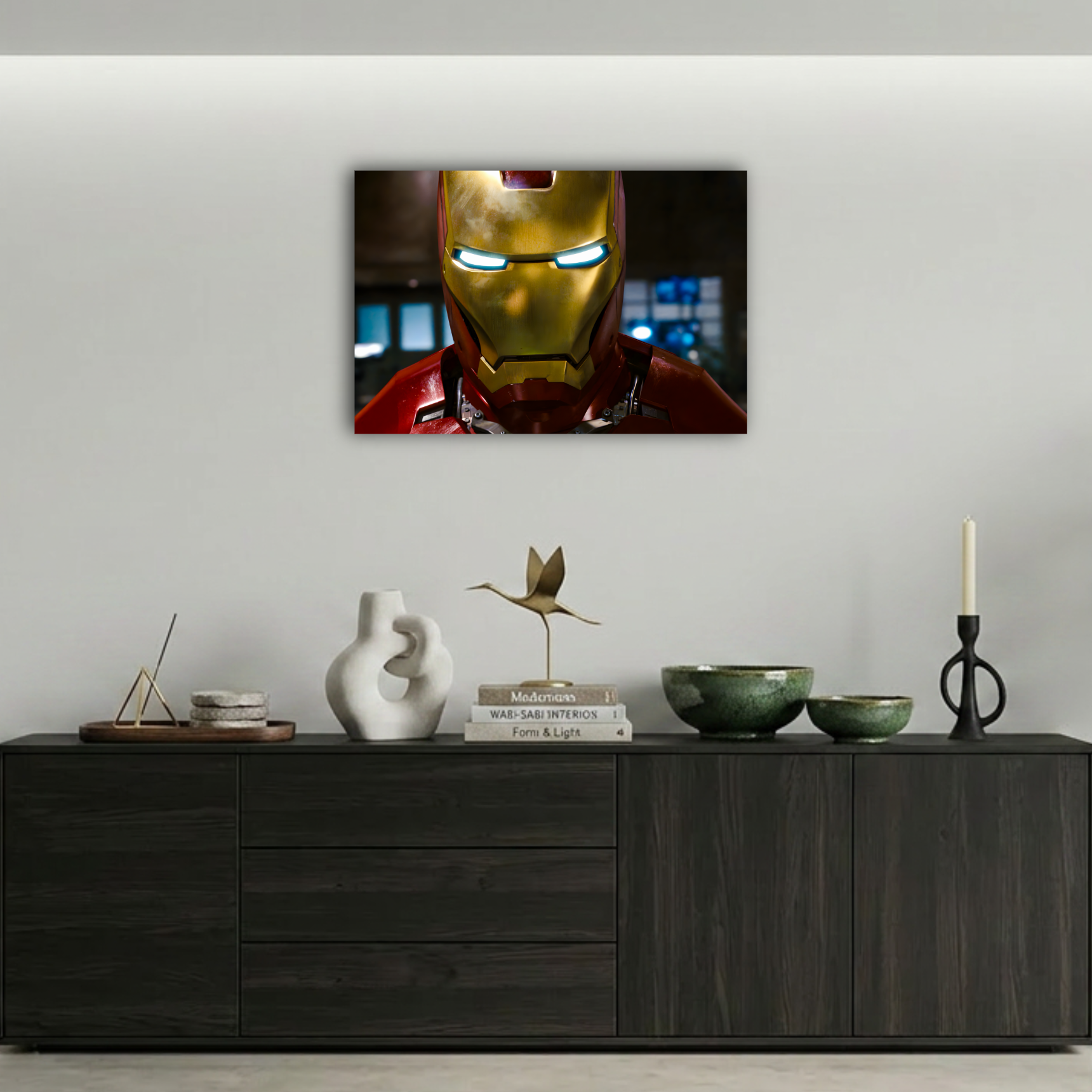 Marvel Iron Man Kask Metal Poster