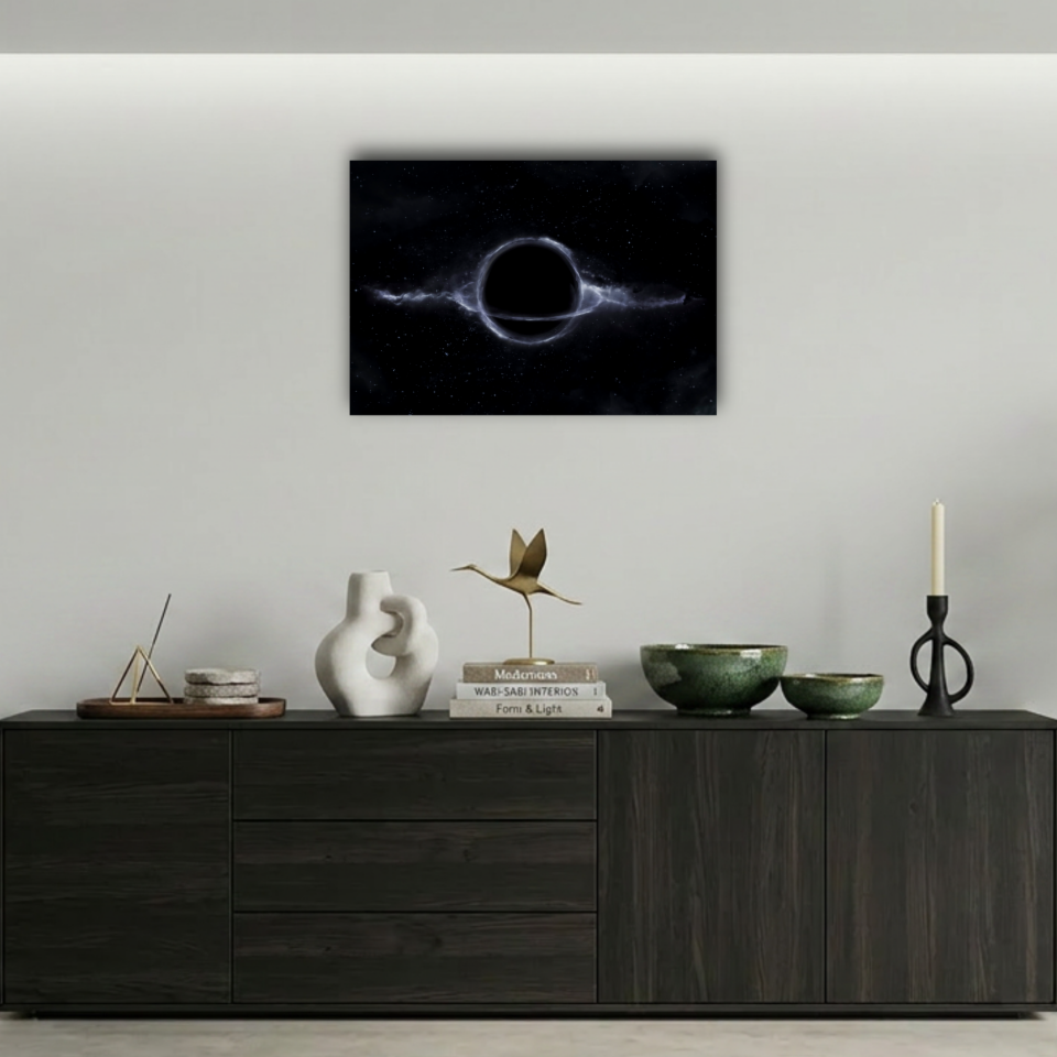 Karanlık Kara Delik Metal Poster