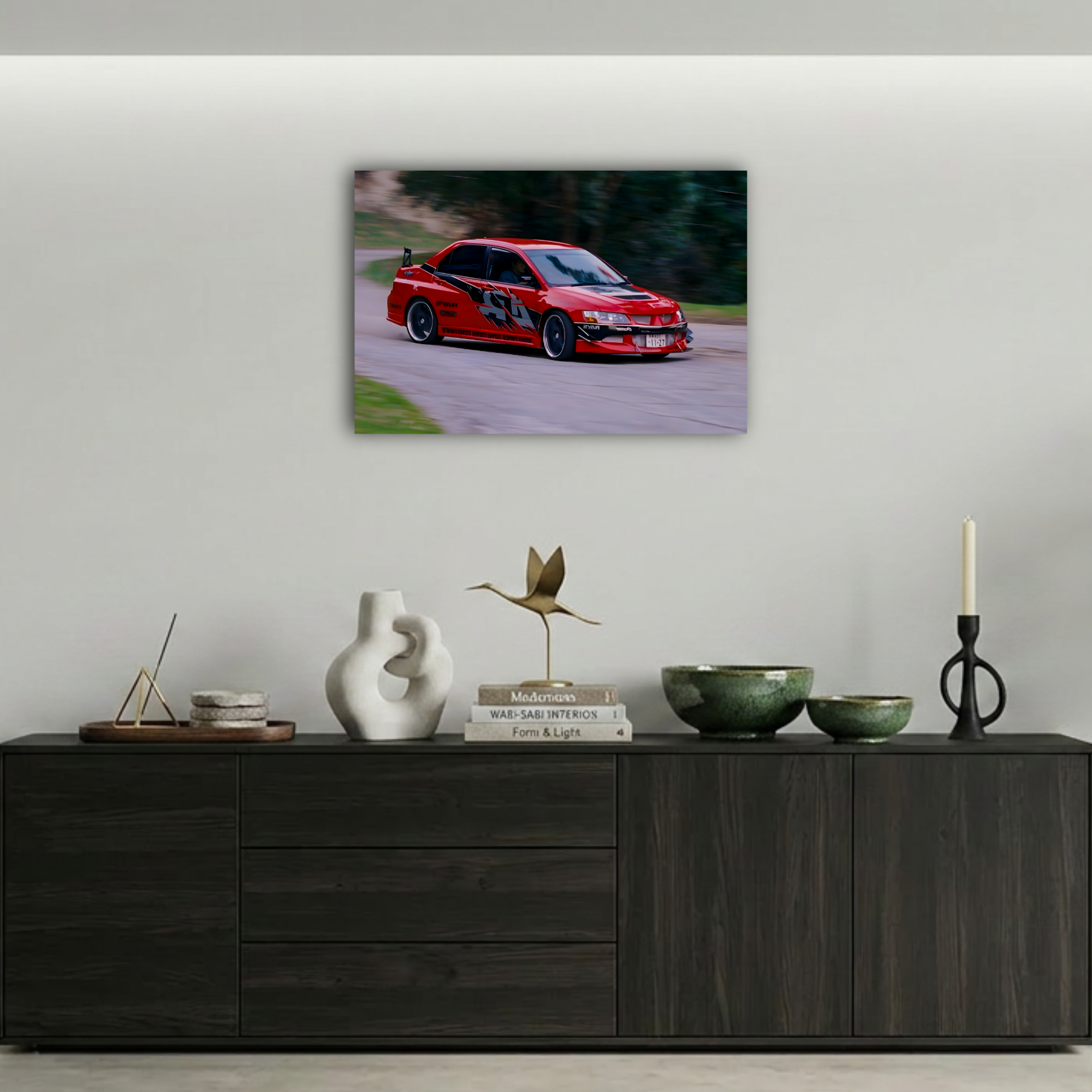 Hızlı ve Öfkeli Mitsubishi Lancer Evo IX Metal Poster