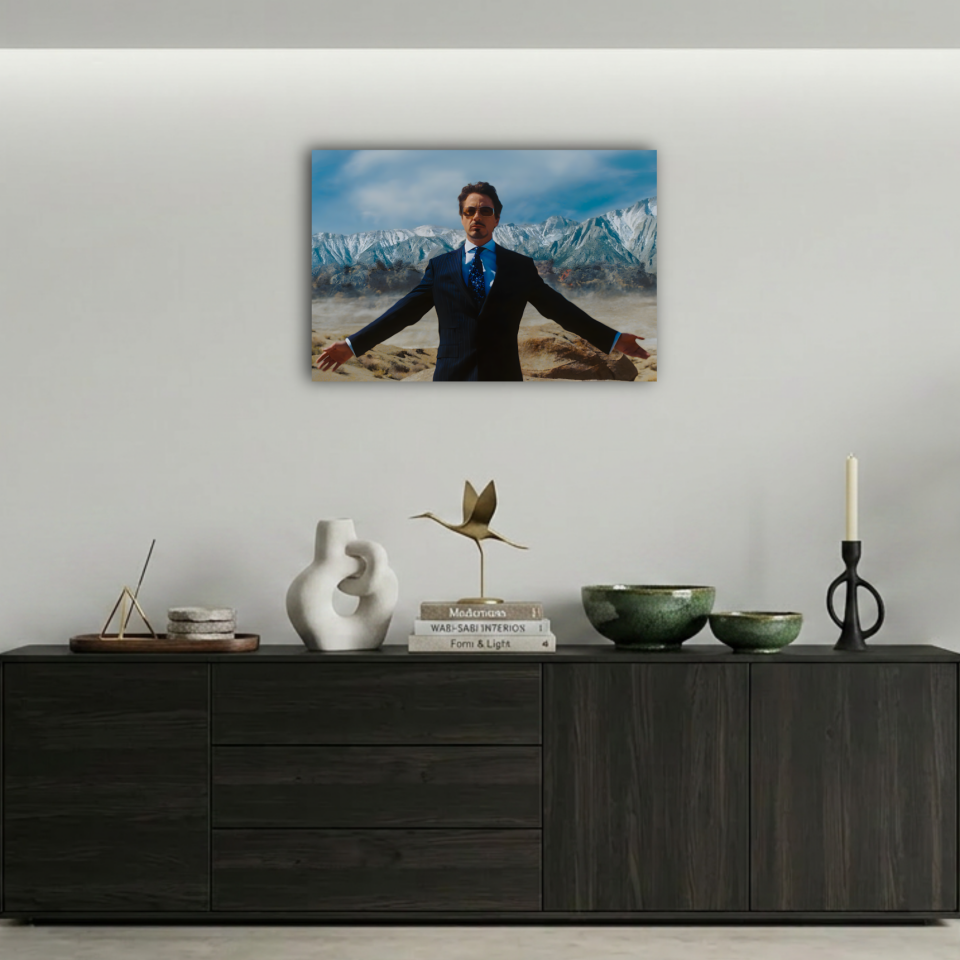 Marvel Tony Stark Jericho Sahnesi Metal Poster