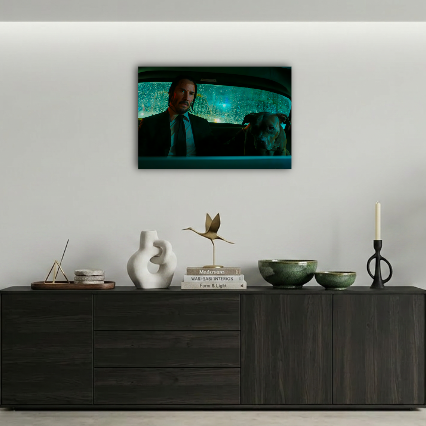 John Wick ve Sadık Dostu Metal Poster