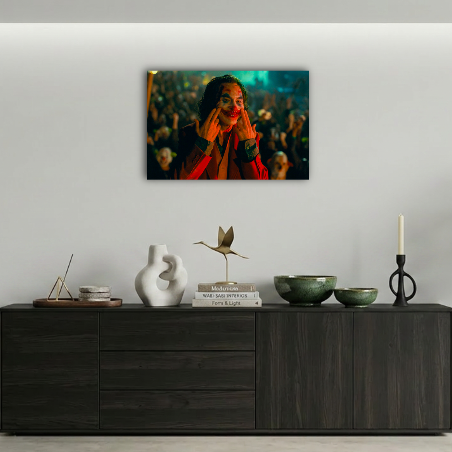 Joker Kanlı Gülümseme Metal Poster